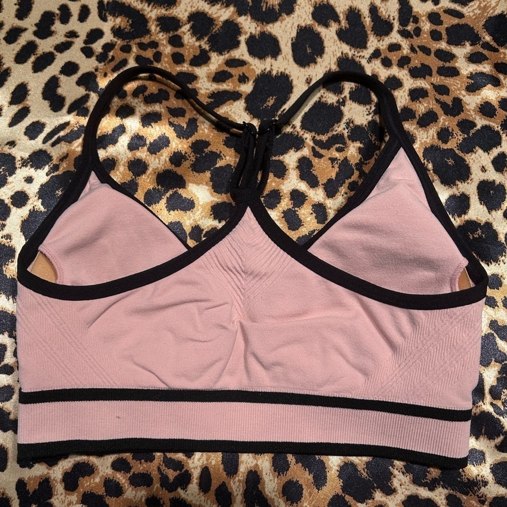 Avia Light Pink Seamless Cami Padded Sports Bra - Picture 3 of 6